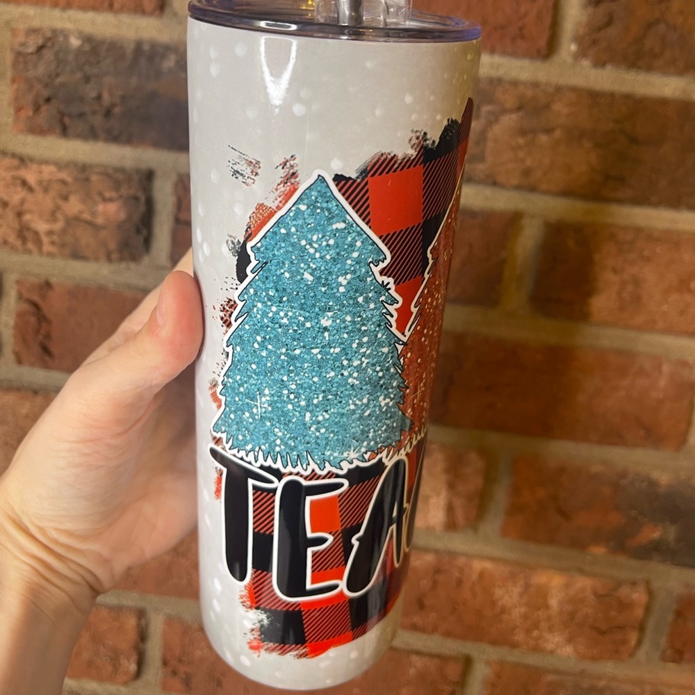 TEACHER Christmas tumbler